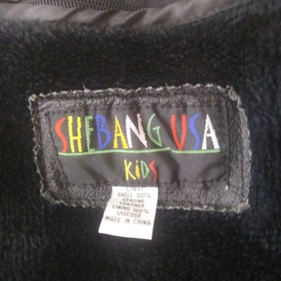 1980's Girls Black Leather Jacket - Picture 6 of 6